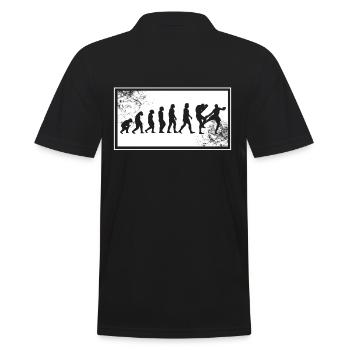 Kickboxer evolution - Men's Polo Shirt - black - Back - Kai (181cm)