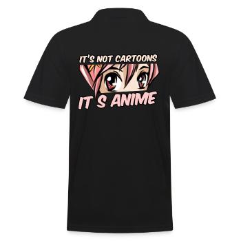 Ce ne sont pas des dessins animés, c'est un anime - Manga - Polo Homme - noir - Dos - Kai (181cm)