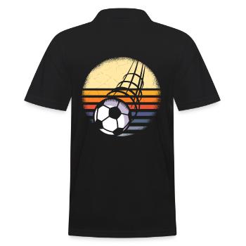 Kicker Kicker Football Vintage - Men's Polo Shirt - black - Back - Kai (181cm)
