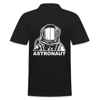 Astronaute - fusée spatiale voyage dans l'espace - Polo Homme - noir - Dos - Kai (181cm)