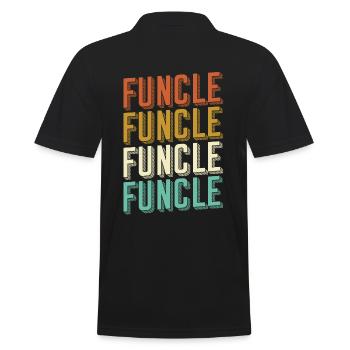 Oncle funcle - Polo Homme - noir - Dos - Kai (181cm)