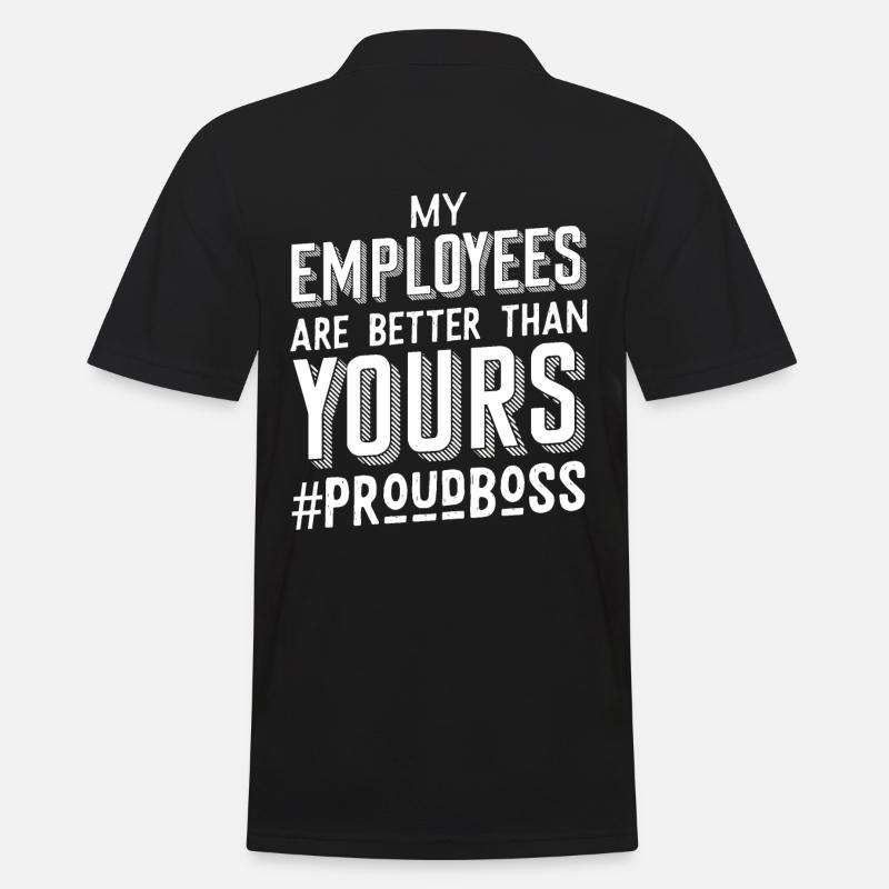 Patron chef de travail - Polo Homme - noir