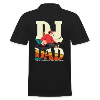DJ Dad Produzent Beatmaker Papa Vatertag - Männer Poloshirt - Schwarz - Hinten - Kai (181cm)