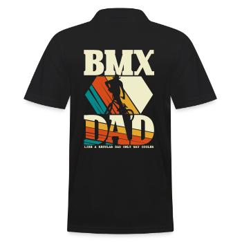 BMX Dad Bmxrad Mountain Bike Fête des pères - Polo Homme - noir - Dos - Kai (181cm)