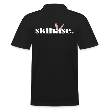 skihase hüttengaudi alpin ski skihaserl - Männer Poloshirt - Schwarz - Hinten - Kai (181cm)