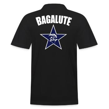 Bagalute Norddeutsch Gangster Hamburg Hafen Shirt - Männer Poloshirt - Schwarz - Hinten - Kai (181cm)