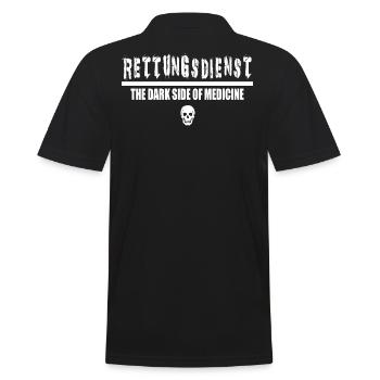 Rettungsdienst,die dunkle Seite der Medizin,Shirt - Männer Poloshirt - Schwarz - Hinten - Kai (181cm)