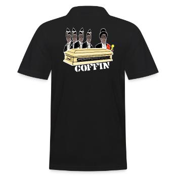 Coffin Tanz,Sarg dance,Afrika Begräbnis Song Shirt - Männer Poloshirt - Schwarz - Hinten - Kai (181cm)