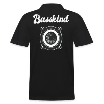 Basskind Rave, Techno Club EDM Trance Festival - Männer Poloshirt - Schwarz - Hinten - Kai (181cm)