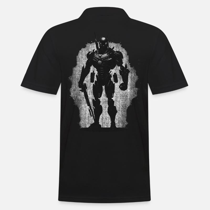 Killerroboter Killer Roboter - Männer Poloshirt - Schwarz