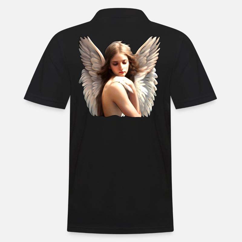 Ange céleste - Polo Homme - noir