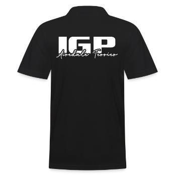 IGP AIREDALE TERRIER Dog Sports Wilsigns Dogs - Men's Polo Shirt - black - Back - Kai (181cm)