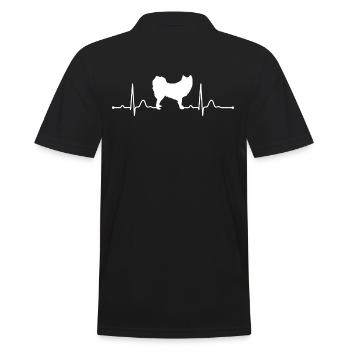 FINNOIS LAPPHUND ECG Heartbeat Chiens Wilsigns - Polo Homme - noir - Dos - Kai (181cm)
