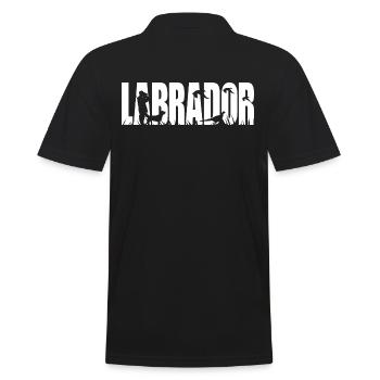 LABRADOR Jagdhund Jagdhunde Labbi Wilsigns - Männer Poloshirt - Schwarz - Hinten - Kai (181cm)