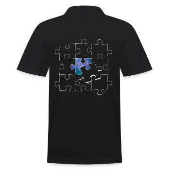 Puzzle Door to the Universe - Autisme - Polo Homme - noir - Dos - Kai (181cm)