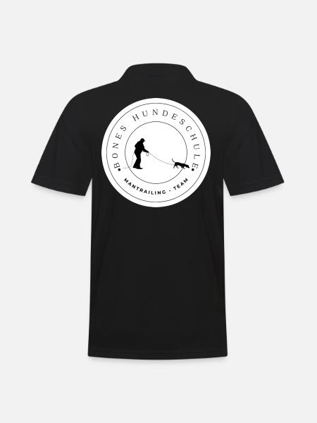 Mantrailing Team - Männer Poloshirt - Schwarz