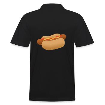 Hot dog - Men's Polo Shirt - black - Back - Kai (181cm)