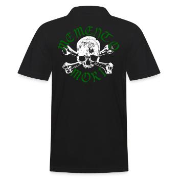 Crâne et os - Memento Mori - Vert - Polo Homme - noir - Dos - Kai (181cm)