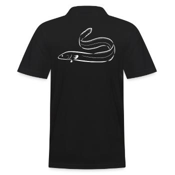 eel - Men's Polo Shirt - black - Back - Kai (181cm)