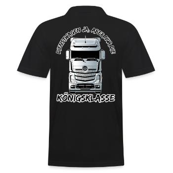 Company cars yes, but only the premier class - Men's Polo Shirt - black - Back - Kai (181cm)