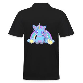 Bébé Licorne Licornes Enfants Enfant Tout-petits - Polo Homme - noir - Dos - Kai (181cm)