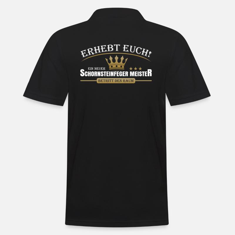 Schornsteinfeger Meister - Männer Poloshirt - Schwarz