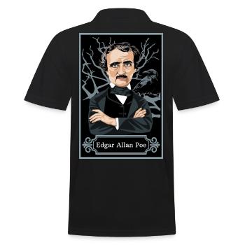Edgar Allan Poe - Men's Polo Shirt - black - Back - Kai (181cm)