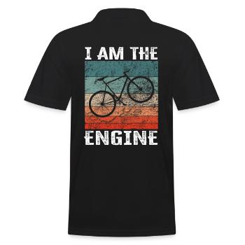 Je suis le moteur - drôle de moto - Polo Homme - noir - Dos - Kai (181cm)