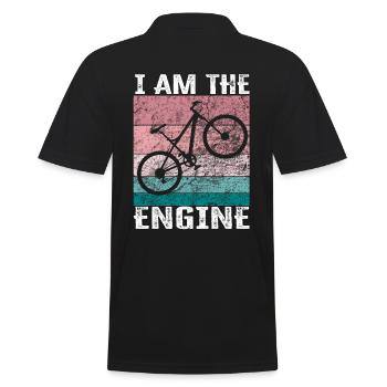 Je suis le moteur - drôle de moto - Polo Homme - noir - Dos - Kai (181cm)