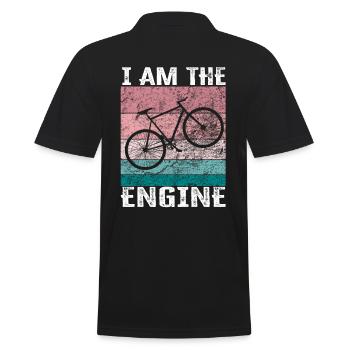 Je suis le moteur - drôle de moto - Polo Homme - noir - Dos - Kai (181cm)