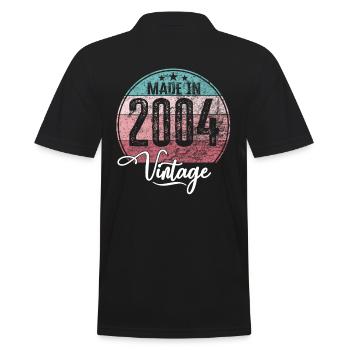 Millésime Fabriqué en 2004 Année de naissance 2004 Anniversaire - Polo Homme - noir - Dos - Kai (181cm)