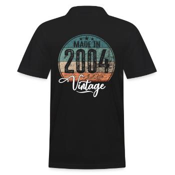 Millésime Fabriqué en 2004 Année de naissance 2004 Anniversaire - Polo Homme - noir - Dos - Kai (181cm)
