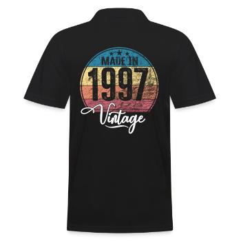 Millésime Fabriqué en 1997 Année de naissance 1997 Anniversaire - Polo Homme - noir - Dos - Kai (181cm)