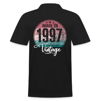 Millésime Fabriqué en 1997 Année de naissance 1997 Anniversaire - Polo Homme - noir - Dos - Kai (181cm)