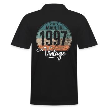 Millésime Fabriqué en 1997 Année de naissance 1997 Anniversaire - Polo Homme - noir - Dos - Kai (181cm)