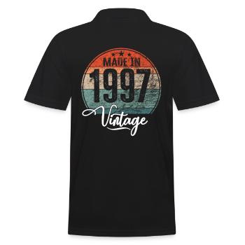 Millésime Fabriqué en 1997 Année de naissance 1997 Anniversaire - Polo Homme - noir - Dos - Kai (181cm)