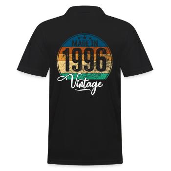 Millésime Fabriqué en 1996 Année de naissance 1996 Anniversaire - Polo Homme - noir - Dos - Kai (181cm)