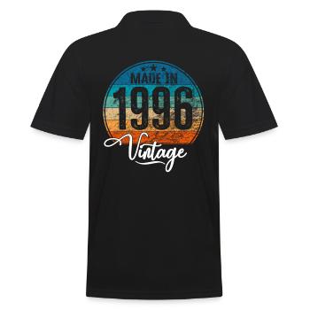 Millésime Fabriqué en 1996 Année de naissance 1996 Anniversaire - Polo Homme - noir - Dos - Kai (181cm)