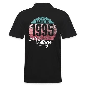 Millésime Fabriqué en 1995 Année de naissance 1995 Anniversaire - Polo Homme - noir - Dos - Kai (181cm)