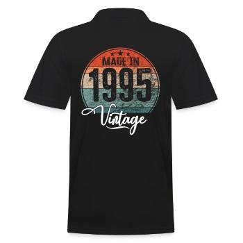 Millésime Fabriqué en 1995 Année de naissance 1995 Anniversaire - Polo Homme - noir - Dos - Kai (181cm)