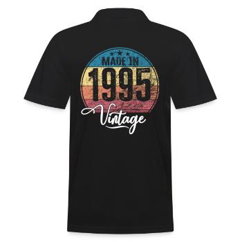 Millésime Fabriqué en 1995 Année de naissance 1995 Anniversaire - Polo Homme - noir - Dos - Kai (181cm)
