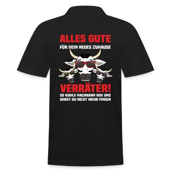 Nachbar Nachbarschaft Geschenke - Männer Poloshirt - Schwarz - Hinten - Kai (181cm)