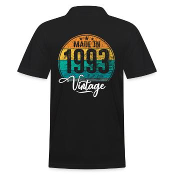 Millésime Fabriqué en 1993 Année de naissance 1993 Anniversaire - Polo Homme - noir - Dos - Kai (181cm)