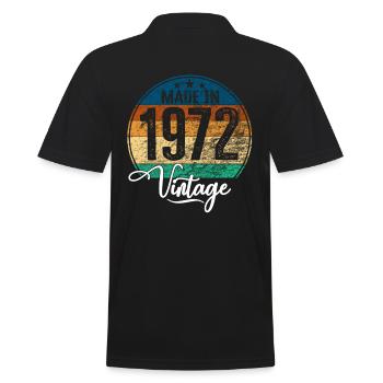 Millésime Fabriqué en 1972 Année de naissance 1972 Anniversaire - Polo Homme - noir - Dos - Kai (181cm)