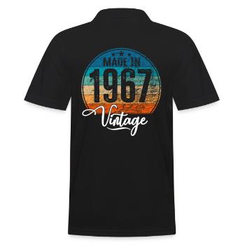 Millésime fabriqué en 1967 Année de naissance 1967 Anniversaire - Polo Homme - noir - Dos - Kai (181cm)