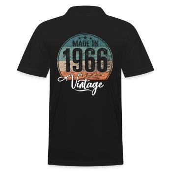 Millésime Fabriqué en 1966 Année de naissance 1966 Anniversaire - Polo Homme - noir - Dos - Kai (181cm)