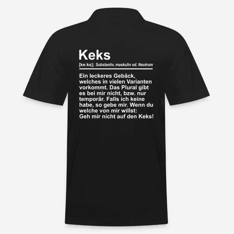 Keks Definition - Männer Poloshirt - Schwarz