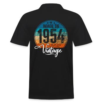 Millésime fabriqué en 1954 Année de naissance 1954 Anniversaire - Polo Homme - noir - Dos - Kai (181cm)