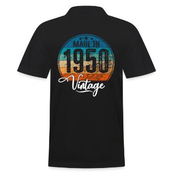 Millésime Fabriqué en 1950 Année de naissance 1950 Anniversaire - Polo Homme - noir - Dos - Kai (181cm)