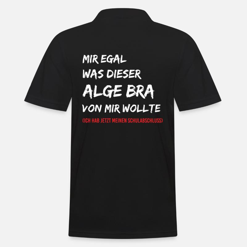 Realschulabschluss Algebra - Männer Poloshirt - Schwarz